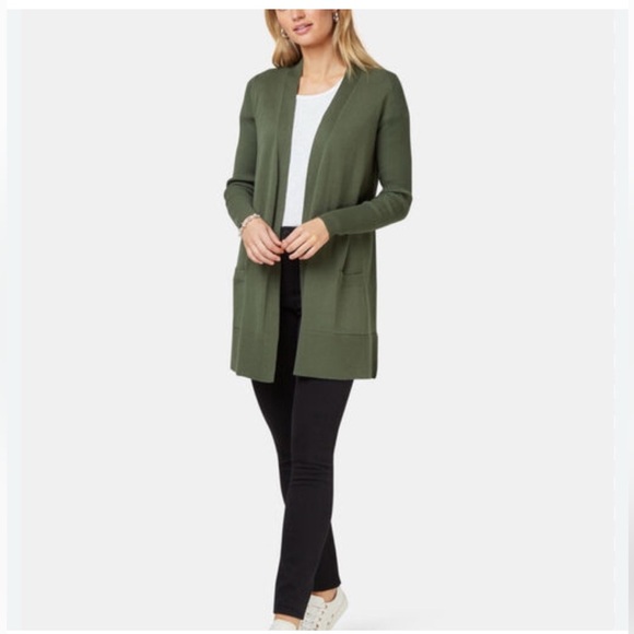 Gloria Vanderbilt Sweaters - Gloria Vanderbilt Cozy Neutral Cardigan XL Olive Green